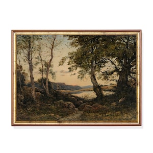 Landschaftsmalerei: Antike Landschaftsmalerei, Fine Art Print