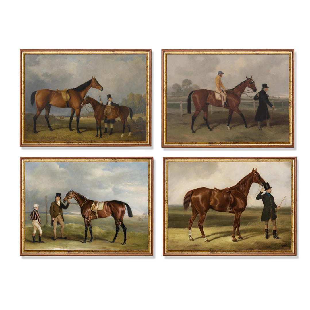 Vintage Equestrian Horse Painting Set – English Sporting Art (digital ...