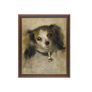 Mailed Print | Vintage Dog Portrait Print | Antique Animal Print | Rustic Pet Portrait | Fine Art | Printed and Shipped | Dog Lover Gift