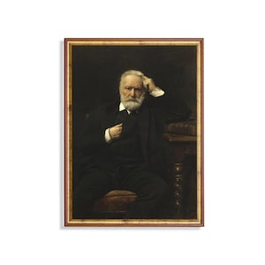 Vintage Gentleman Portrait | Antique Man Portrait | Moody Rustic Oil Painting Print | Dark Academia | Digital Download | Printable Wall Art