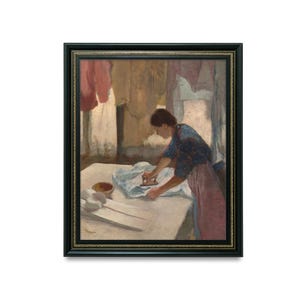 Edgar Degas &#39;Woman Ironing&#39; Print: Vintage Impressionist Art