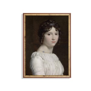 Alexandrine Émilie Brongniart Portrait: Vintage Neoclassical Fine Art Print