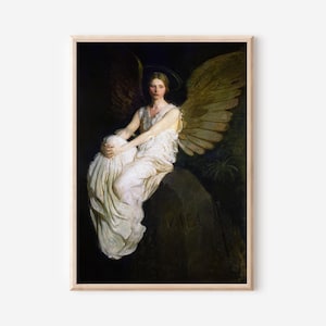 Abbott Handerson Thayer Angel Print: Dark Romantic Gothic Wall Art