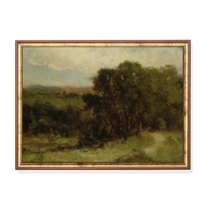 Vintage Landschaft Landschaft Poster: Rustikale Landschaft Wand Kunst (Digitaler Download)
