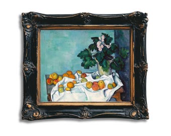 セザンヌの静物画「フルーツ」：ヴィンテージキッチンウォールアート