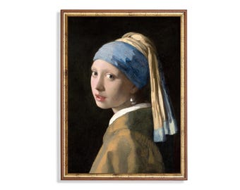 真珠の耳飾りの少女（1665年）｜フェルメール｜古典絵画｜オランダ黄金