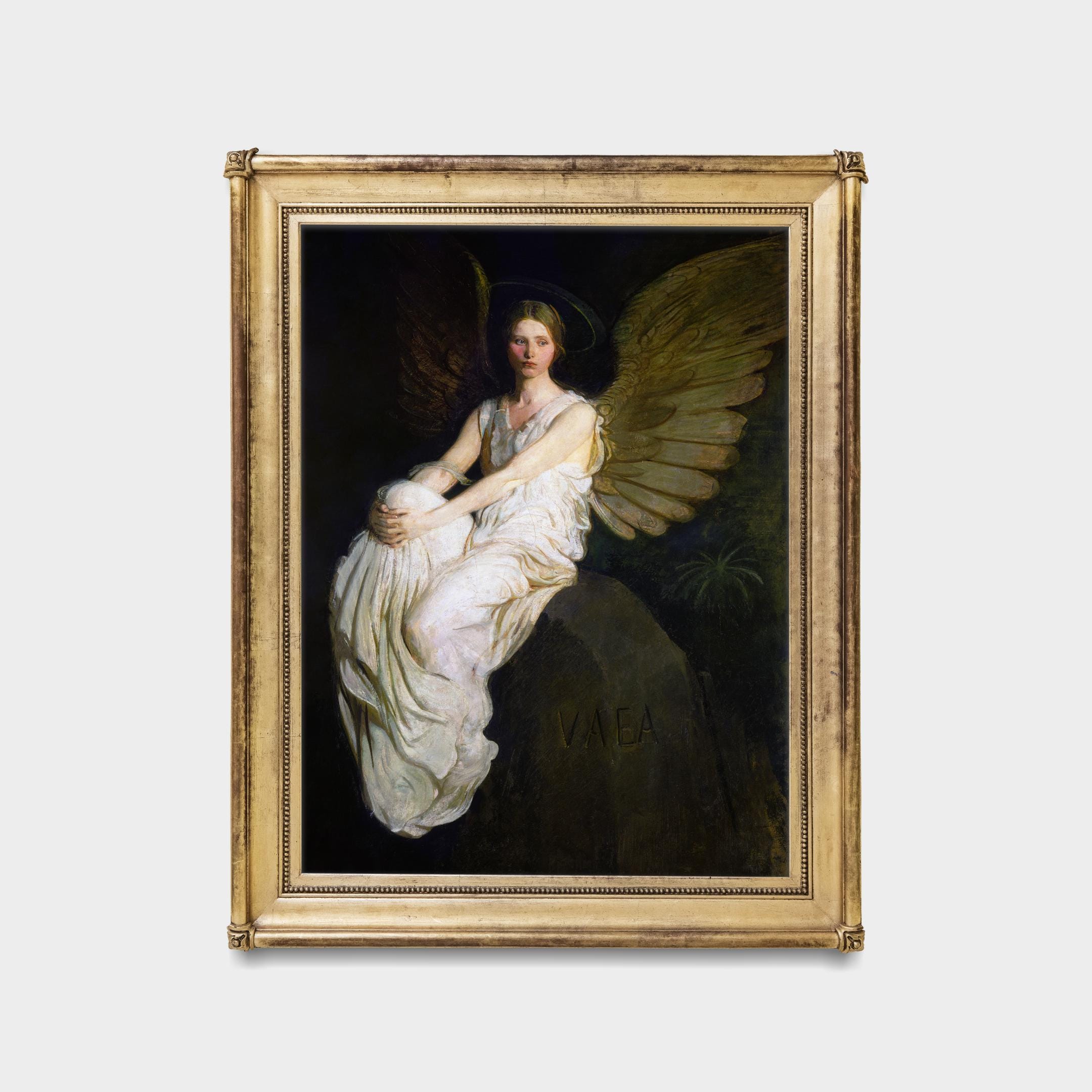 Abbott Handerson Thayer Angel Print: Dark Romantic Gothic Wall Art