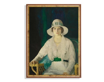 Portret kobiety w stylu vintage: sztuka piękna XVIII wieku