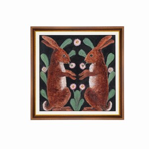 Vintage Hares Art Print: Antique Animal Artwork
