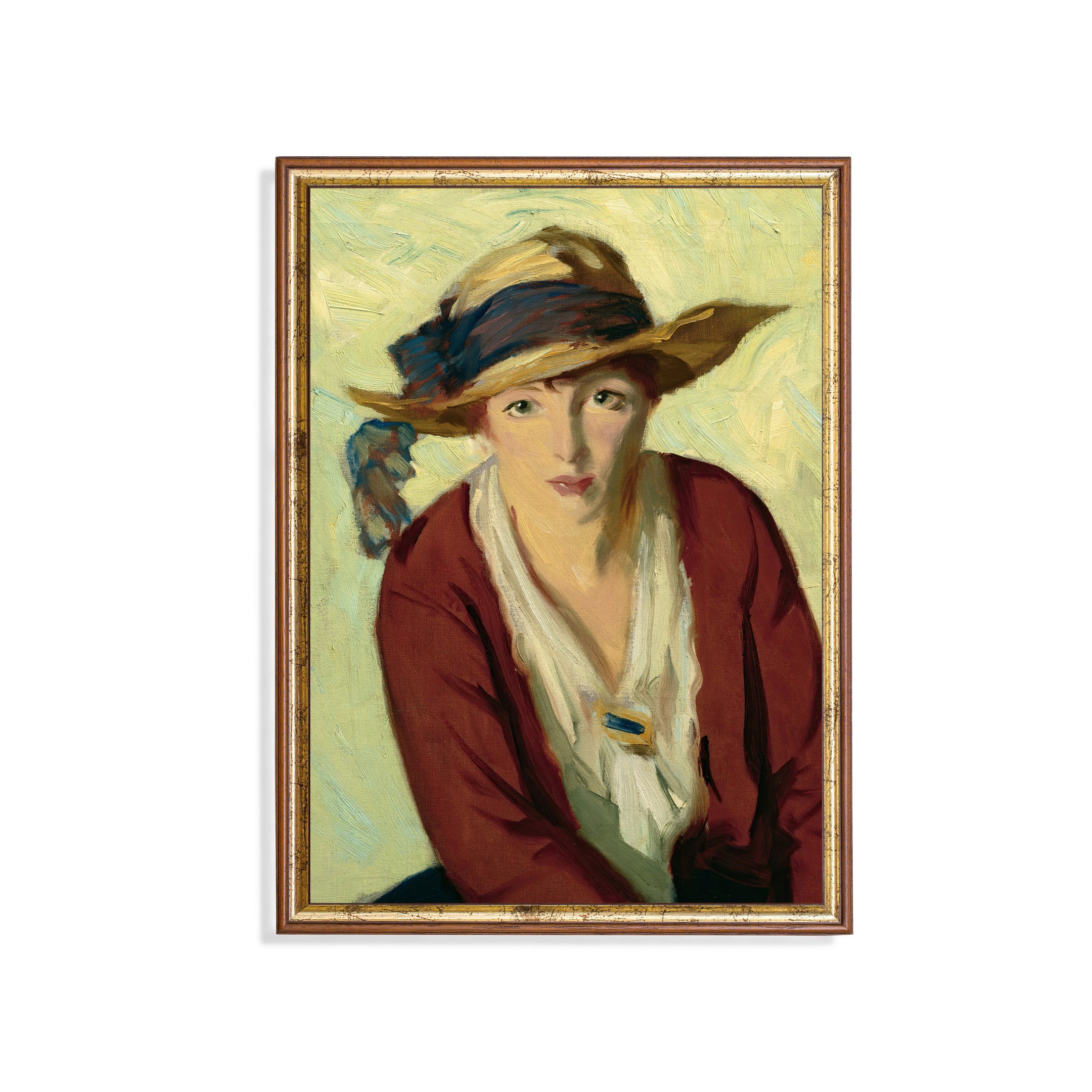 Woman With A Hat Painting