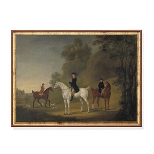 Vintage Equestrian Horse Print: Antique Farmhouse Decor (Mailed Print)
