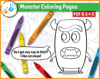 Dibujos para colorear de monstruos