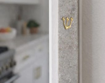 Handmade Jerusalem Stone Mezuzah Case – Modern Judaica from Israel – Indoor & Outdoor - Crema Stone