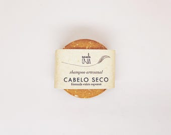 DRY Hair EXTRA FOAM Solid Shampoo  | Geranium | Vegan, Biodegradable, Natural colour, Natural scent, Essential oils