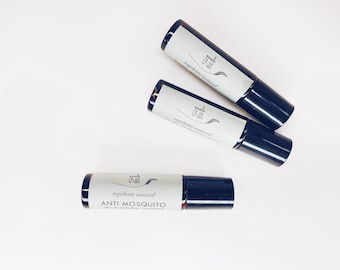 Repelente natural en roll-on / antimosquitos / Sin alcohol, vegano, biodegradable, hecho a mano, aceites esenciales puros