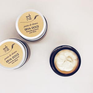 ORANGE FENCHEL ZAHNPASTE | Kein Fluorid | Sensible Zahnpasta | 100% natürlich | Kein Bicarbonat | Vegan Biologisch abbaubar mit ätherischen Ölen