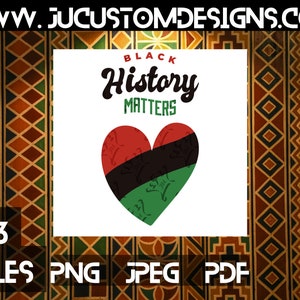 Black History Matters /Black/African American/ History/ saying