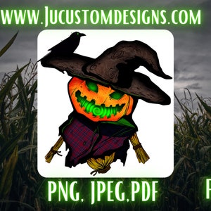 Gruselige Vogelscheuche/gruselige/Horror/Aufkleber/Farm/Halloween/Sublimation|PNG|JPEG PDF
