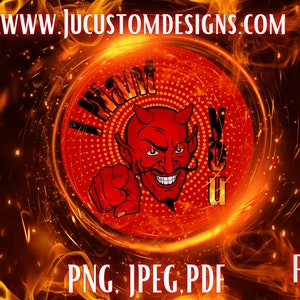 I Want You Coaster Design Halloween/diabeł/Skrzydła/Piekło/sublimacja|PNG|JPEG PDF