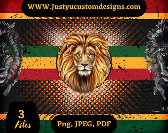 Pan Lion Design: Juneteenth Sublimazione PNG JPEG (download digitale)