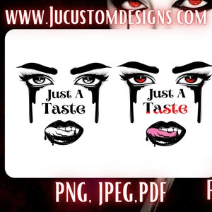 Vampiress Pack/ Halloween image/vampire/blood/fangs/sexy/cutters/stickers/sublimation.|PNG|JPEG|Eps|Svg| PDF