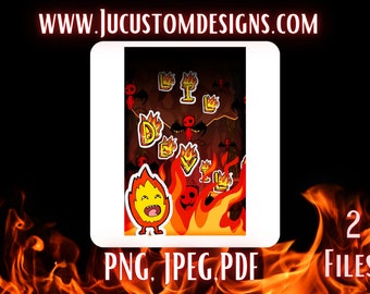 Piccolo diavolo /Carino/Fuoco/Divertente/Umorismo/Inferno/Bandiere/Asciugamani/Poster