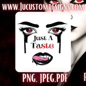 Vampiress color / Halloween image/vampire/blood/fangs/sexy/cutters/stickers/sublimation.|PNG|JPEG|Eps|Svg| PDF