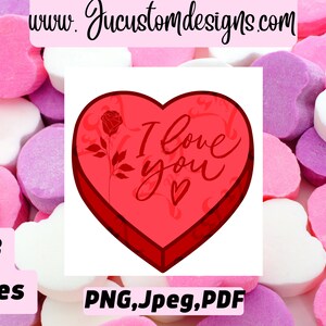 I Love You! Valentines Day/Hearts/Candy/Love/February