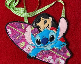 Lilo and Stitch Surfboard Flat Lay, schoudertas/tas voor meisjes