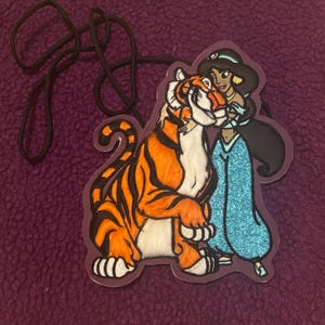 Jasmine with her Tiger, Rahja Flat Lay, Crossbody Purse/bag for Girls