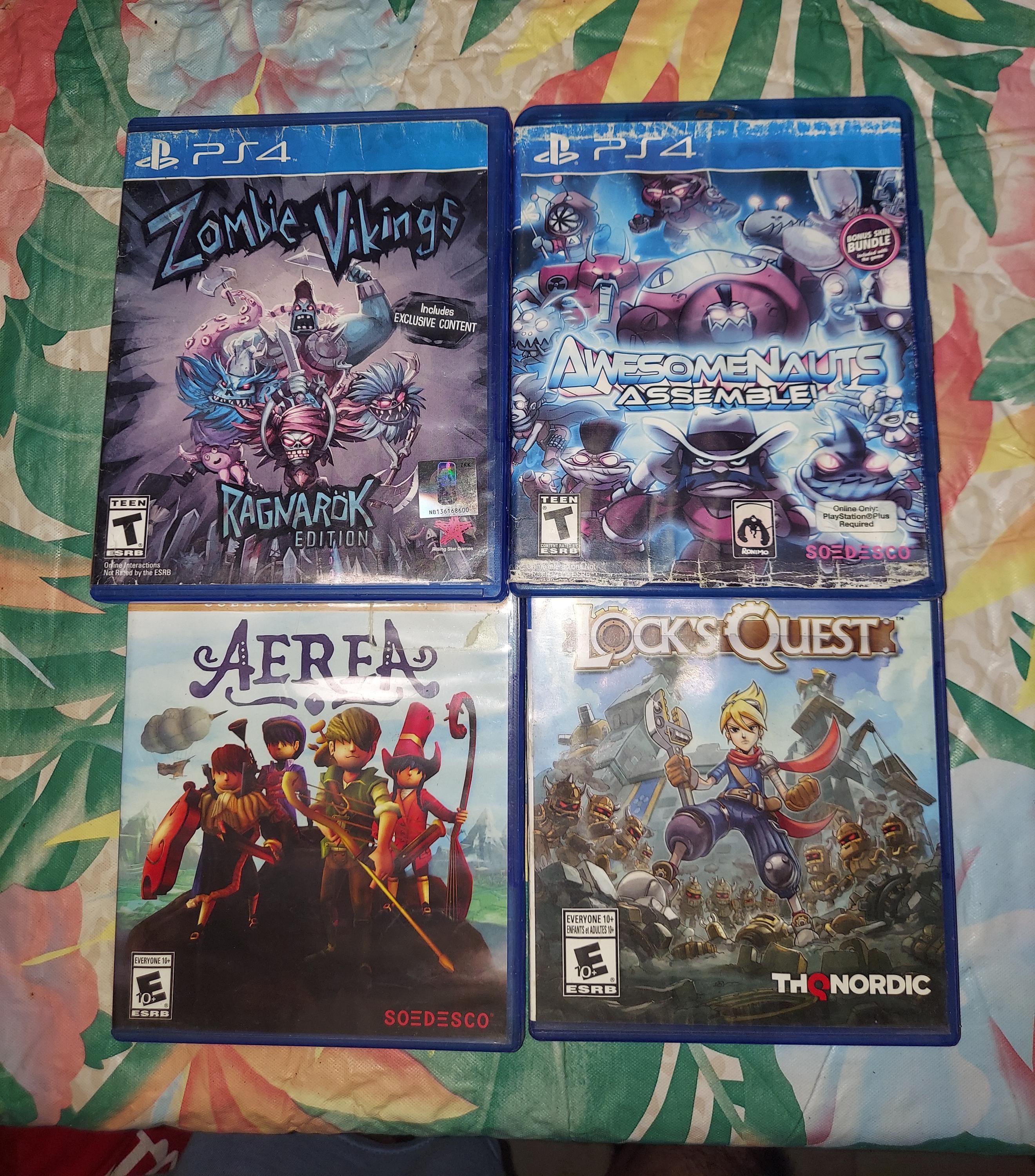 Lot Mixes Ps4 Games Kids Adventures: Ben 10, Naruto, Sims 4
