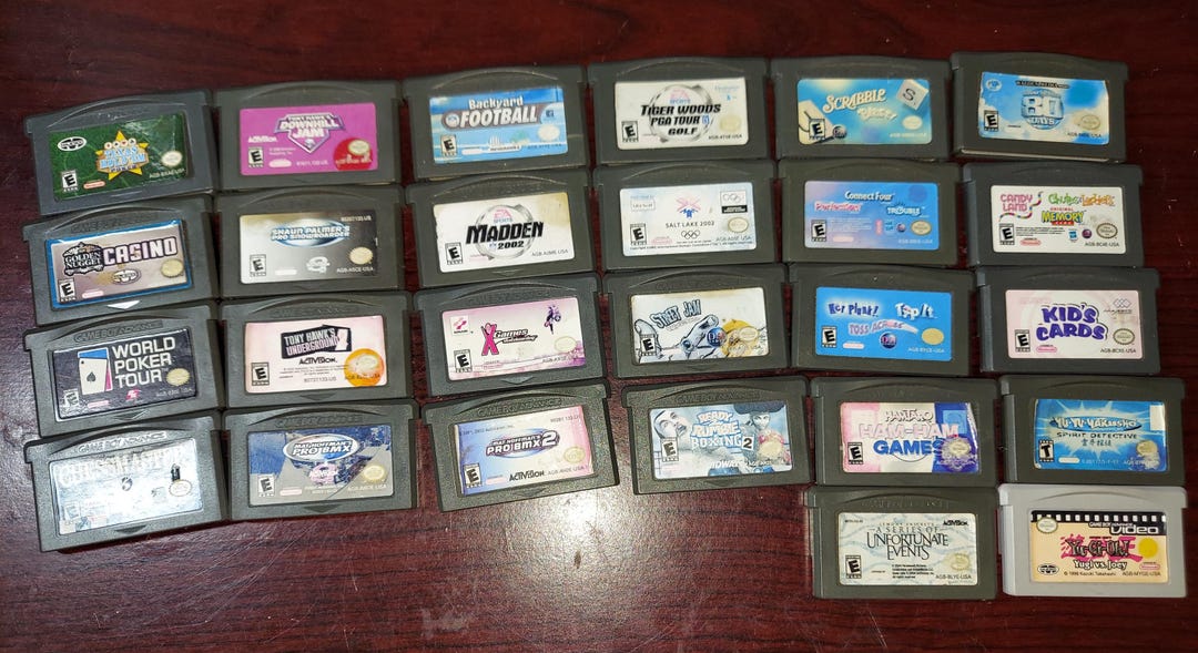 Gba Intec Rumble Lot Mixes Gameboy Advance Gba Sport Table Games: Chessmaster, Poker ...