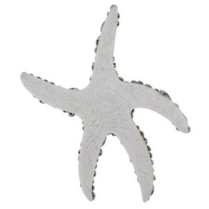 Sea Star Patches Beaded Crystal Badges Handmade Starfish Applique Sew on Patches for Decorative Clothes Dress 1 set/4 pieces image 7