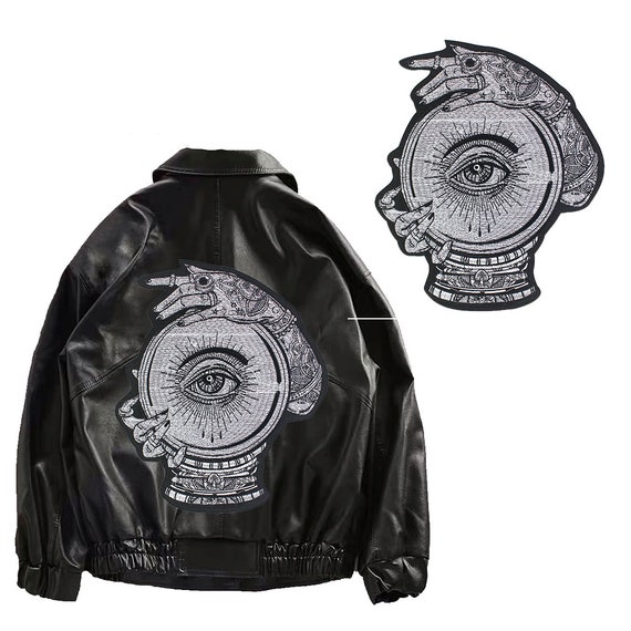 thumbnail image 2 of Owl Head Eye Patches Motorcycle Biker Wing For T-Shirt Garment Decoration Embroidery Applique Iron On Badge 1pc TH2140 (2140 2 of 11