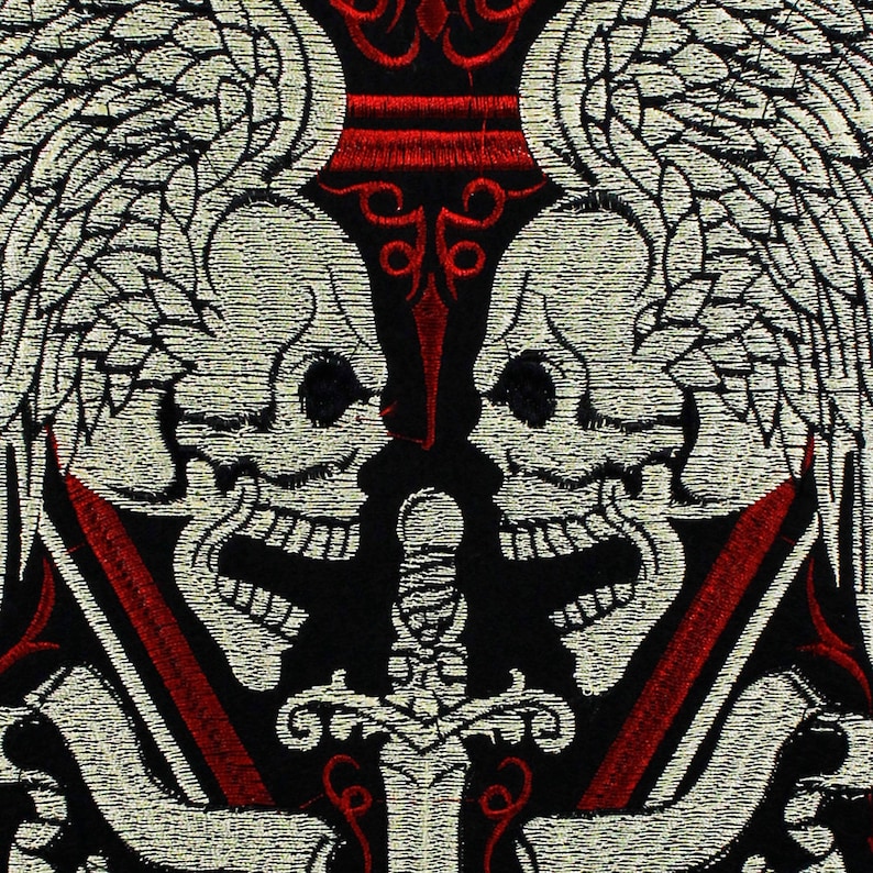 STUNNING TOP QUALITY XL BACK PATCH GERMAN DEATH SKULLS IRON CROSS 4