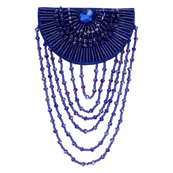 2 Spalline Decorative Con Perline E Frange - Nero, Per Abiti E Costumi - Foto 6