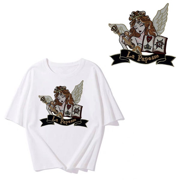Angel Fair Lady Patchs de broderie Applique pour T-shirt Vêtements décorés Motif Accessoires de couture