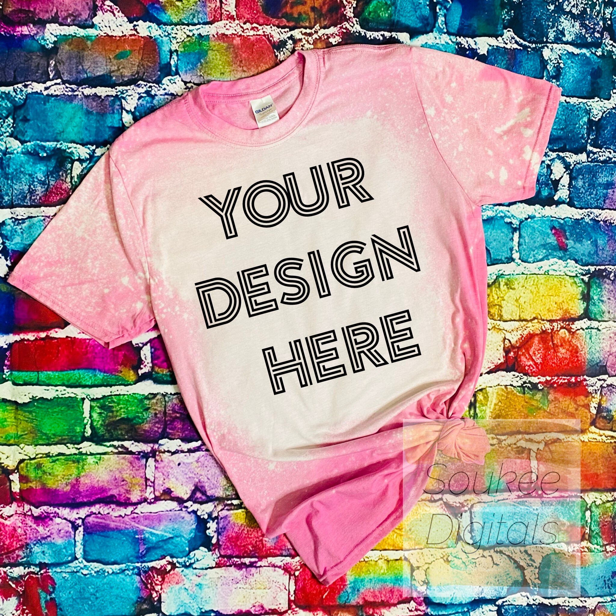 Bleached Gildan Softstyle Heather 