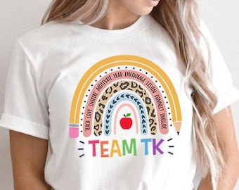 TK Teacher Shirt, TK Shirt, Transicional Kindergarten Teacher Shirt, Kindergarten Teacher Shirt, PreK Teacher Shirt, TK Team Tk Teacher Gift
