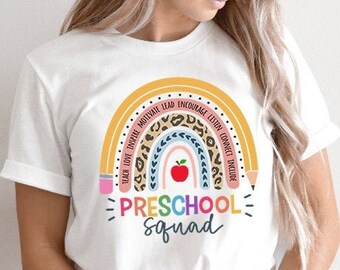 etsy preschool teacher shirts