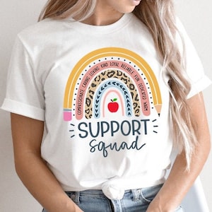 Support Squad, Support Squad Shirt, Support Teacher Shirt, School Support Staff, Support Team, Admin Team Shirt, Office Squad Shirt Gift