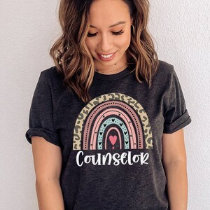 Counselor Shirt, Counselor T Shirt, School Counselor Shirt, Counseling Office, Counselor Gifts, Counselor Sweatshirt, Counselor Rainbow Tee