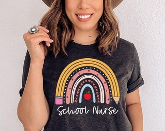 School Nurse Shirt, School Nurse Gifts, School Nurse T Shirt, Registered Nurse Shirt, Nurse Appreciation, RN Shirt, Nurse Graduation Gifts