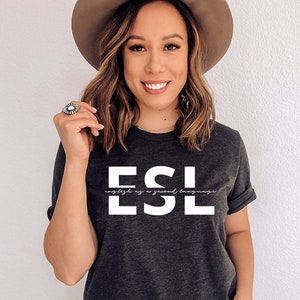 ESL Teacher Shirt English Teacher Shirt English Language - Etsy
