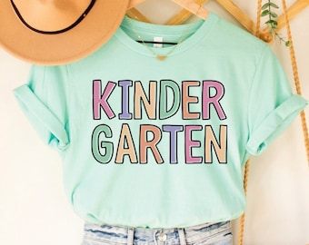 Kindergarten Shirt, Kindergarten Teacher Shirt, Kindergarten Graduation Gift, Kinder Crew T-Shirt, Kinder Squad, Kindergarten Team Tshirt