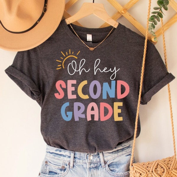 Second Grade Teacher Shirt - Etsy
