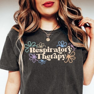 Chemise de thérapeute respiratoire, cadeaux de thérapeute respiratoire, chemise de thérapie respiratoire, infirmière pulmonaire, chemise de pneumologue, T-shirt de l&#39;équipe pulmonaire