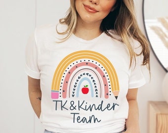 TK y camisa del equipo de jardín de infantes, camisa de maestro de jardín de infancia de transición, camisa de maestro de TK, camisa de TK, camisa de jardín de infantes, camiseta de equipo de TK, escuadrón de TK