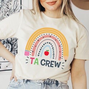 TA Crew, Teaching Assistant Shirt, Teacher Assistant Shirt, Assistant Teacher, Teacher's Aide, TA Shirt, Teachers Aide, Paraprofessional Tee