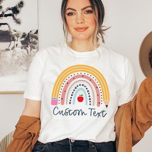 Custom Shirt, Custom Teacher Shirt, Personalized Shirt, Custom T-Shirt, Personalized T-Shirt, Custom Name, Custom School Name, Job Title